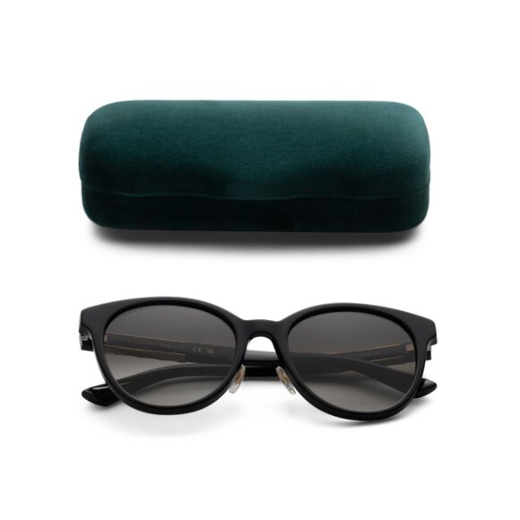 GUCCI Black/grey 56mm Round Sunglasses - Picture 1 of 2